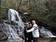 Luiz, left, Camila, and Fernando Nunez from Florida document their hike to Laurel Falls in the Great Smokey Mountains National Park on, Jan. 26, 2016.  The family, originally from Brazil, are on a week-long vacation in the Smokies. (CAITIE MCMEKIN/NEWS SENTINEL)