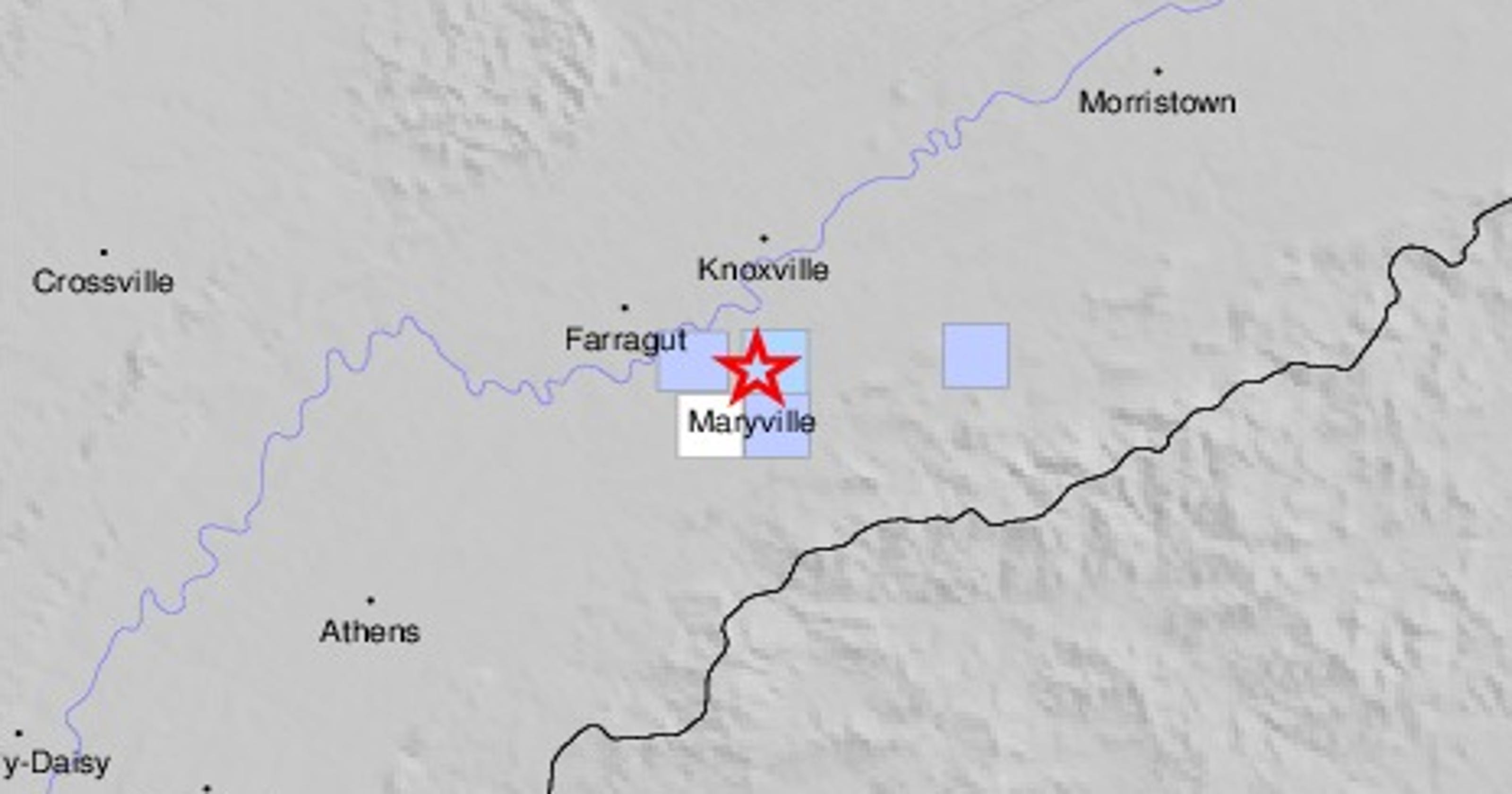 East Tennessee earthquake hits 12 miles from Knoxville
