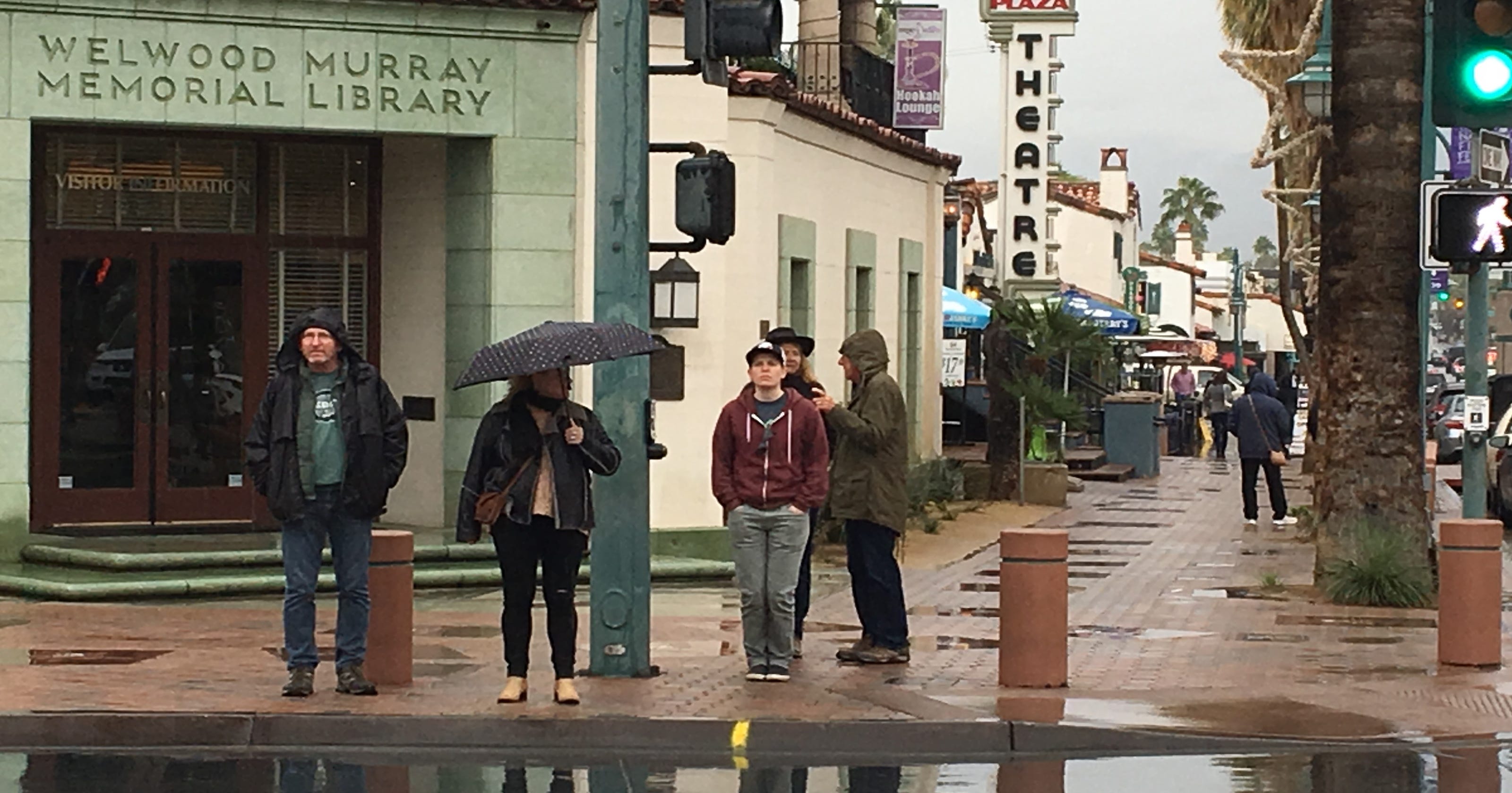 Palm Springs got more rain than expected Monday. Here's how much