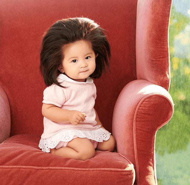 Baby Chanco's viral long hair lands her Pantene ad in Japan