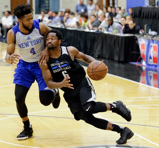 The Pistons have signed former Michigan State star Kalin Lucas (6) to a two-way contract.