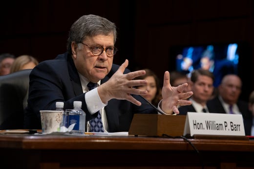 Image result for William Barr stop to attending in parliament