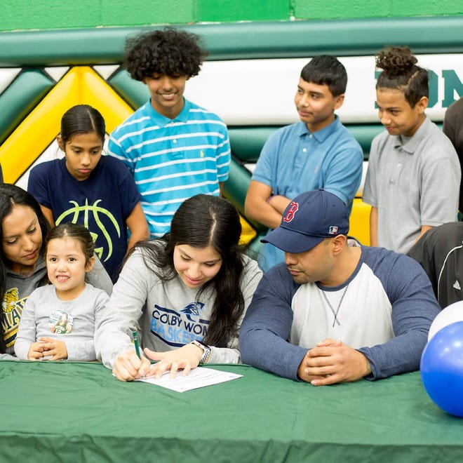 Mayfield High School girls basketball standout Alize Ruiz signed to play college basketball at Colby Community College.