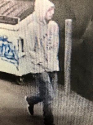 This man is wanted in connection with an armed robbery Monday, police say.