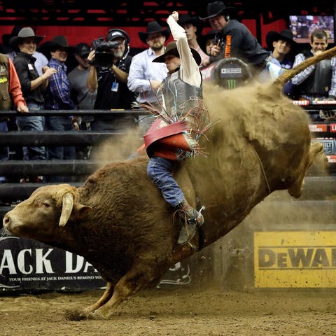 Bull rider Mason Lowe died on Tuesday after being...