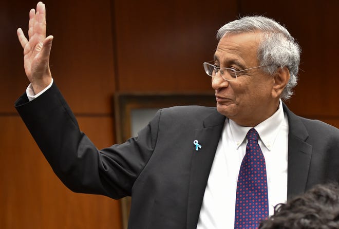 Satish Udpa is named acting president of Michigan State University. Thursday morning, Jan. 17, 2019, during a Board of Trustees meeting at the Hannah Administration Building at MSU. Udpa resigned from his administrative position Sept. 30 to return to research.