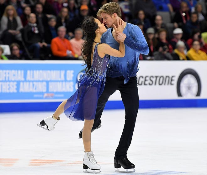 Madison Chock and Evan Bates recently competed in Poland taking a first place in preparation for the U.S. Figure Skating Championships this week in Detroit.