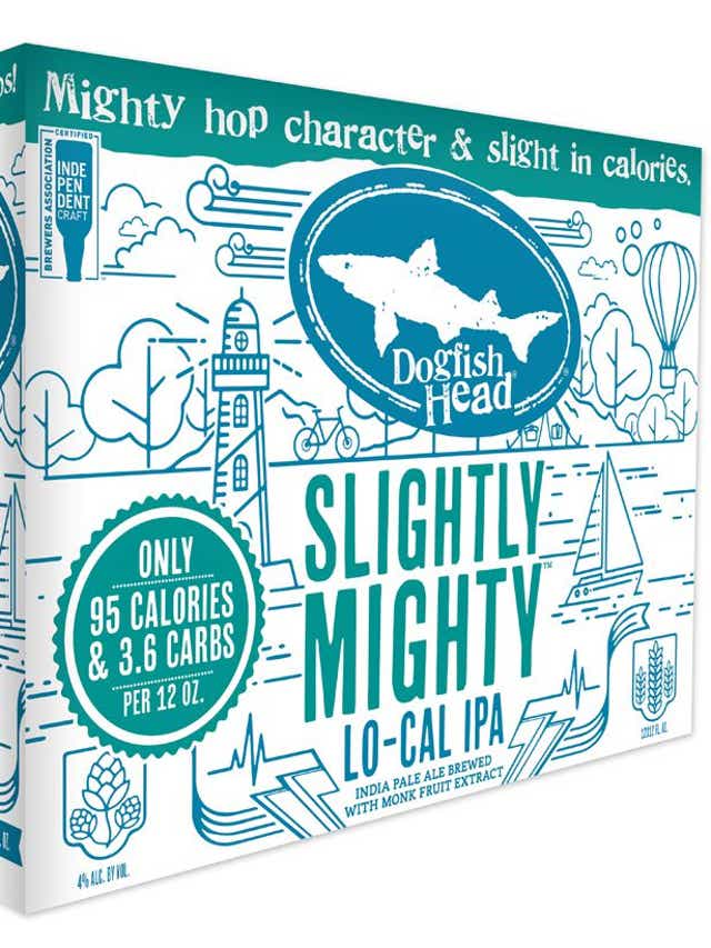 Dogfish Head Unveils A New Light Beer Slightly Mighty A New Low Calorie Ipa Dogfish Head Unveils A New Light Beer Slightly Mighty A New Low Calorie Ipa