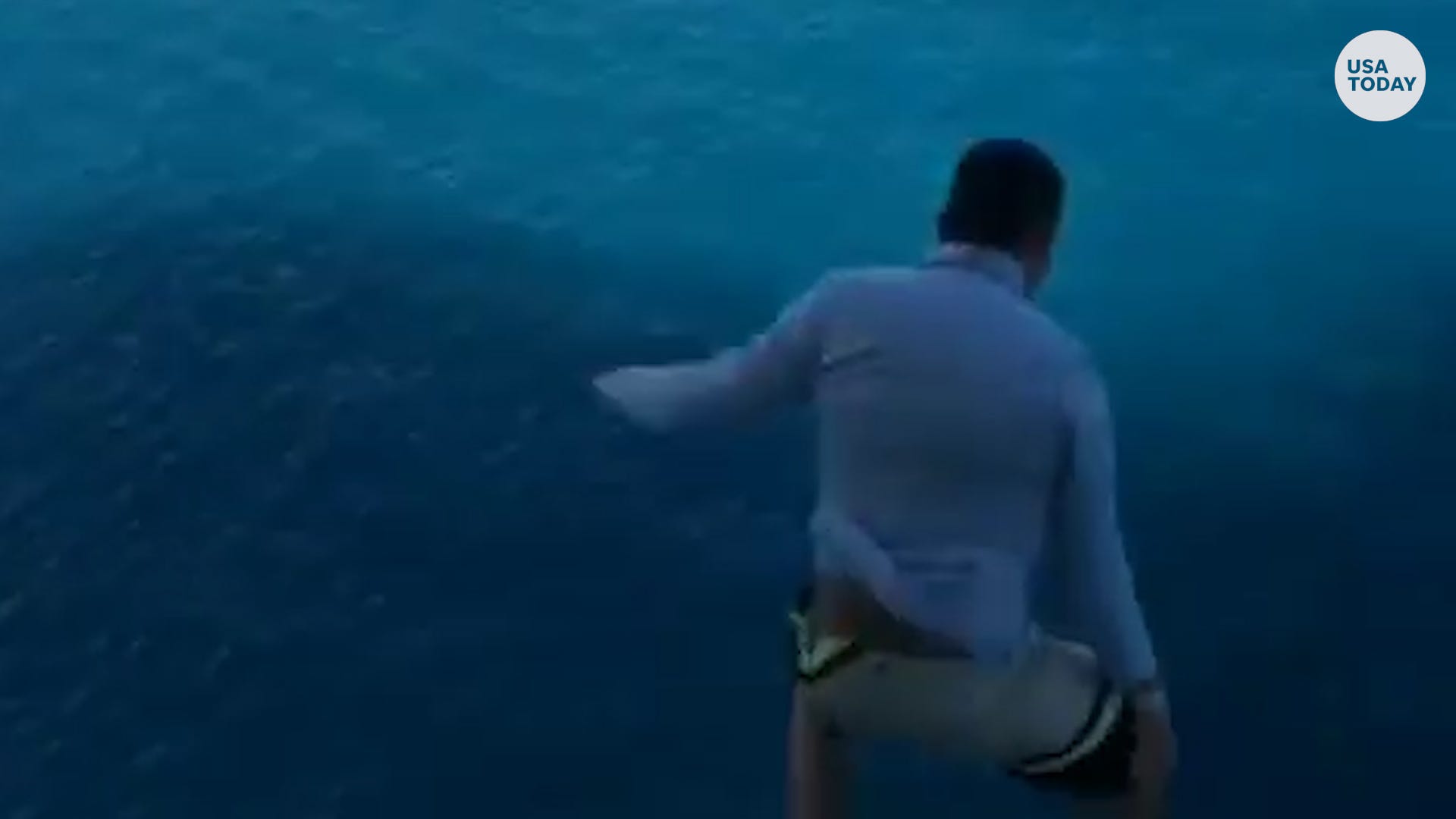 guy falling off cruise ship