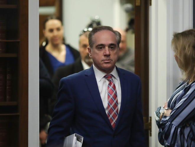 Then-Veterans Affairs secretary David Shulkin appears before a congressional committee on March 15, 2018 in Washington, DC.