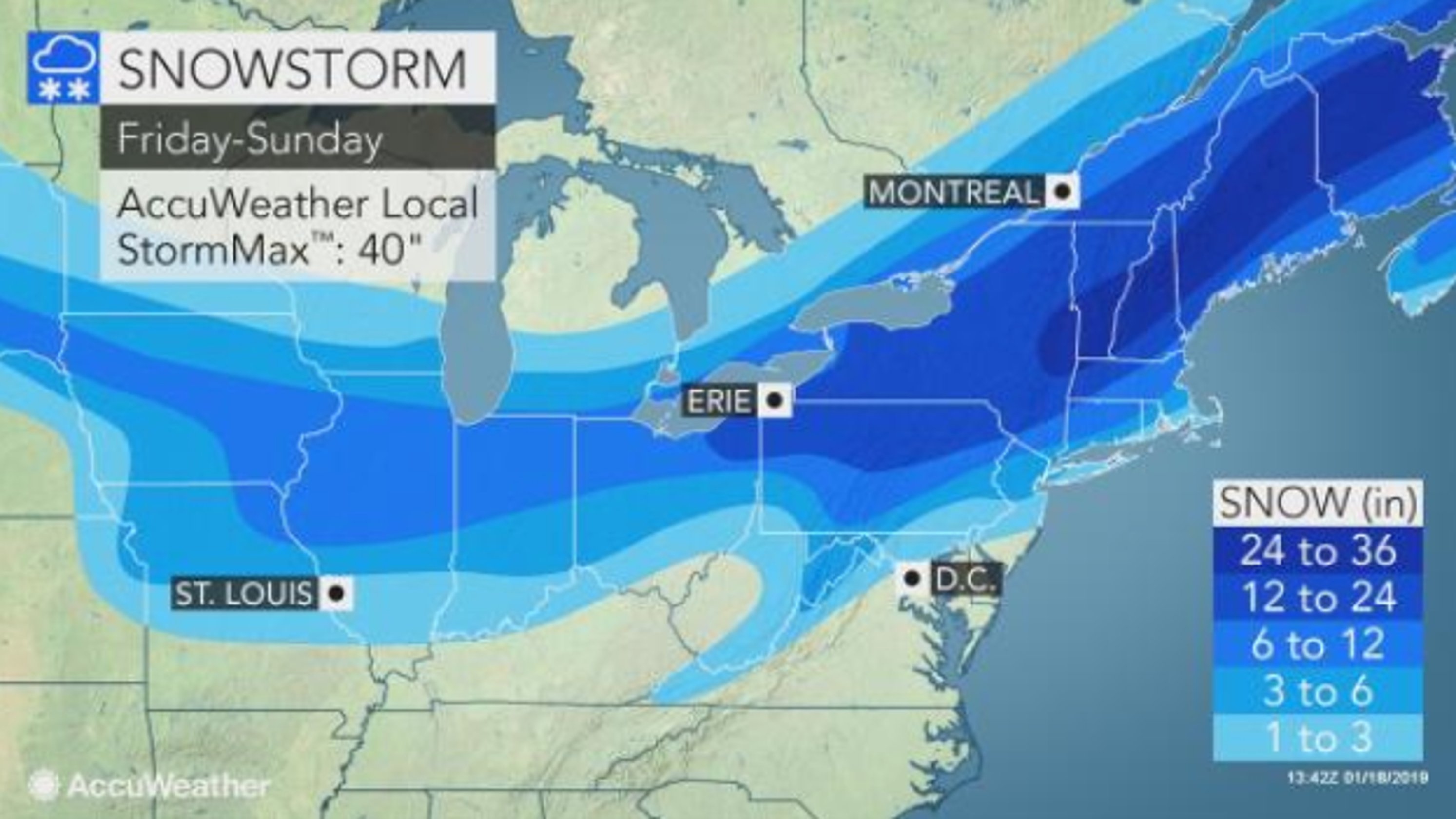 Winter storm warnings for New York issued for weekend