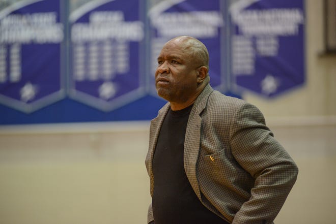 Longtime Lansing Community College men's basketball coach Mike Ingram has won more than 600 games in three decades at LCC.