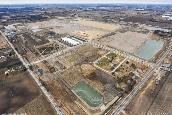 Foxconn Technology Group is building a large manufacturing complex in Mount Pleasant.