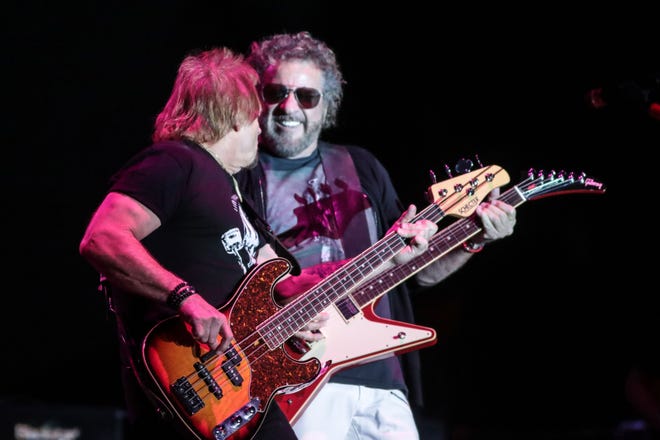 Sammy Hagar performs at Desert Classic after the day's PGA golf action at PGA West in La Quinta on Friday, January 18, 2019.