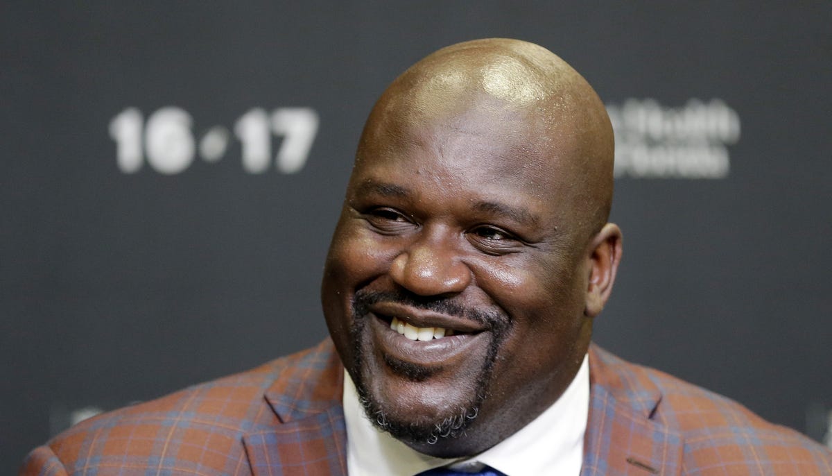 Shaquille O?Neal  FILE - In this Dec. 22, 2016, file photo, retired Hall of Fame basketball player Shaquille O'Neal smiles as he talks to reporters during an NBA basketball news conference in Miami. WAGA-TV reported on March 16, 2017, that O'Neal bought new furniture for the family of a 5-year-old Atlanta girl who survived a dog attack that left another child dead. (AP Photo/Alan Diaz, File)