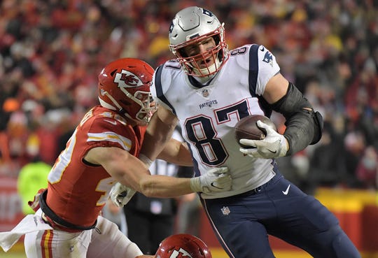 Rob Gronkowski's clutch catches helped the Patriots reach Super Bowl LIII.