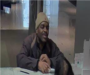 Evesham police say this man is wanted for cashing a fraudulent check for $1,500 at a TD Bank in Marlton on Jan. 3.