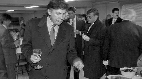 Donald Trump visits Moscow on Nov. 5, 1996.