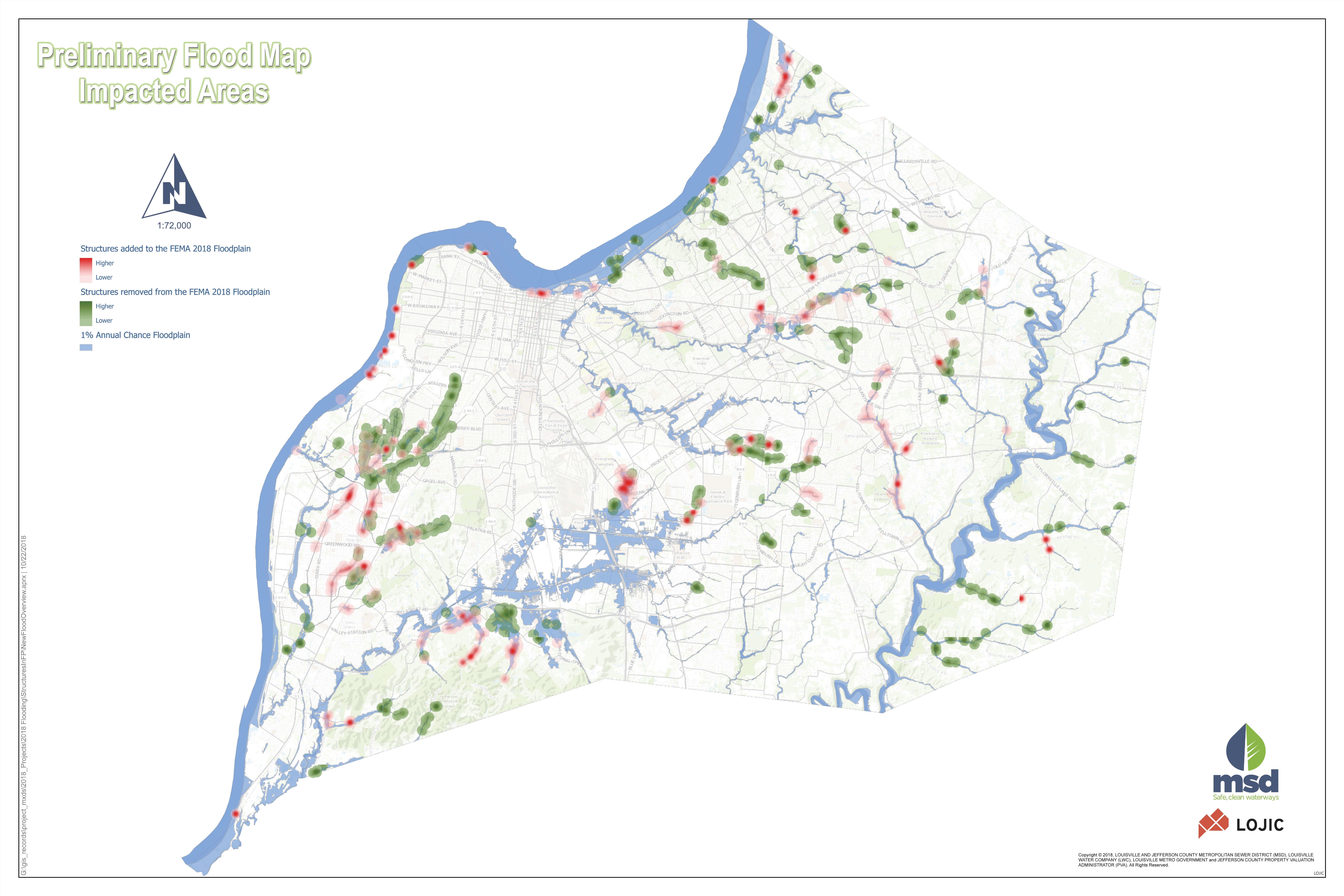 Msd Flood Zone Map Fema Flood Maps Affect Insurance For Louisville Homeowners