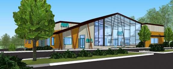 An artist rendering offers a preview of the Animal Welfare Association's modern 15,000-square-foot adoption center, set to open in late 2020 at the site of the current center in Voorhees. A private donation of $250,000 from a couple who adopted their dog at AWA has helped the shelter reach the halfway point in the project's capital campaign.