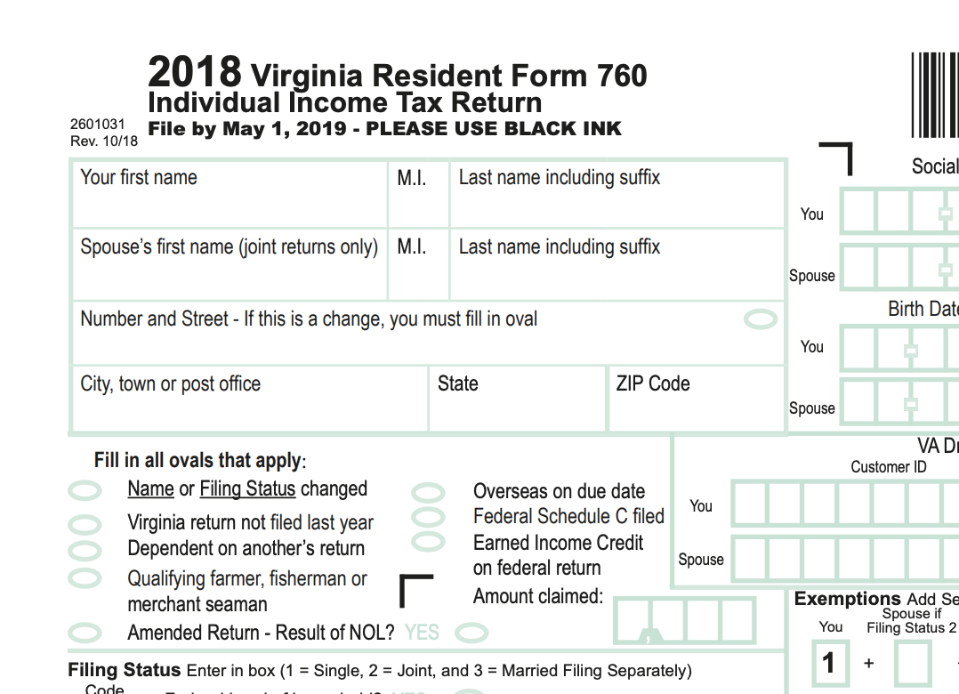 virginia state tax form