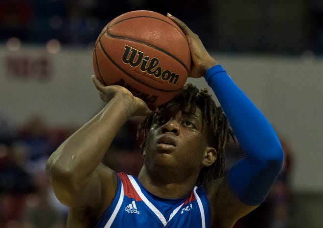 Louisiana Tech's Amorie Archibald (3) prepares to shoot a free throw during the game against Western Kentucky at the Thomas Assembly Center in Ruston, La. on Jan. 26. 