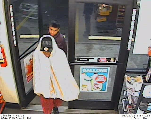 Scottsdale police released surveillance photos of two men suspected in a Circle K robber on Jan. 15.