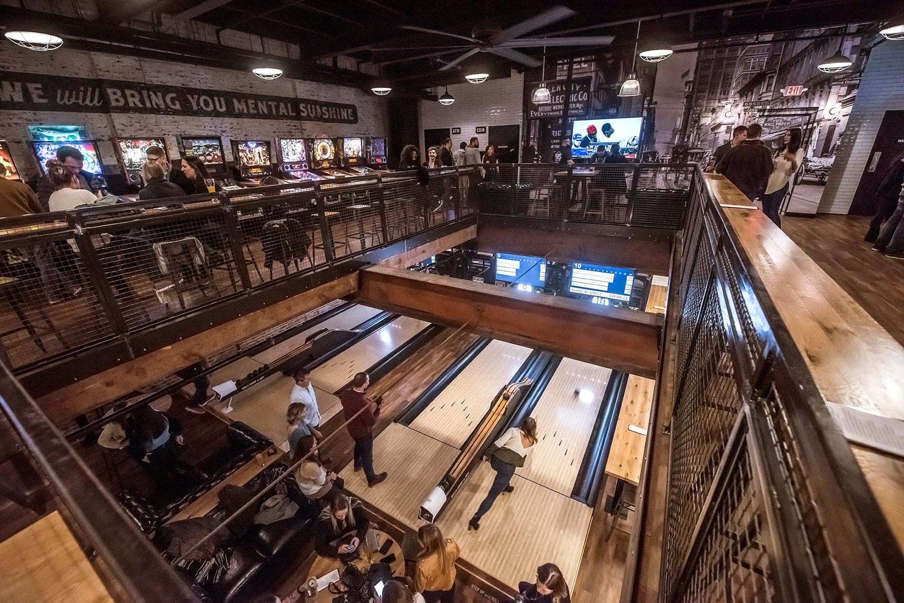 duckpin bowling pins mechanical