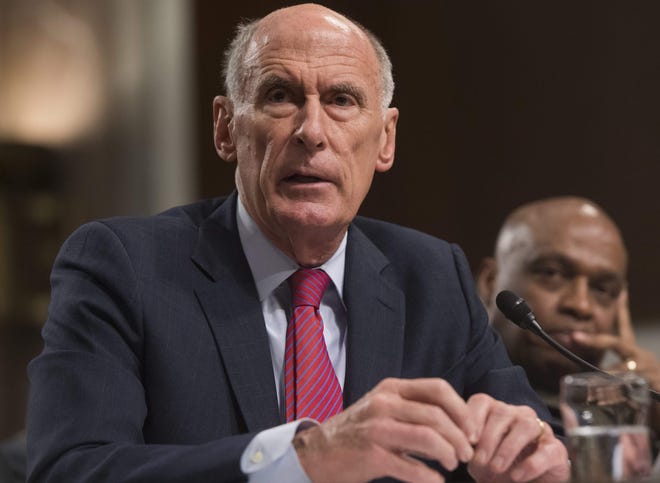 Director of National Intelligence Dan Coats testifies at a Senate Armed Service Committee hearing on Capitol Hill in Washington, May 23, 2017.