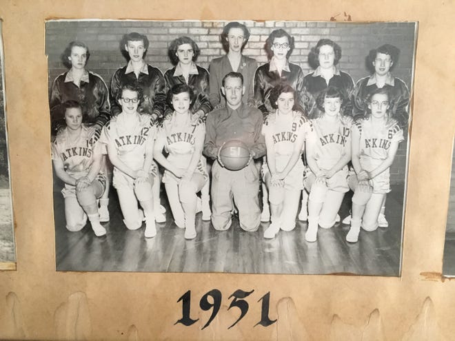 Jon Darsee's mother, Vionne (third from left in front row) earned honorable mention all-state honors three times.