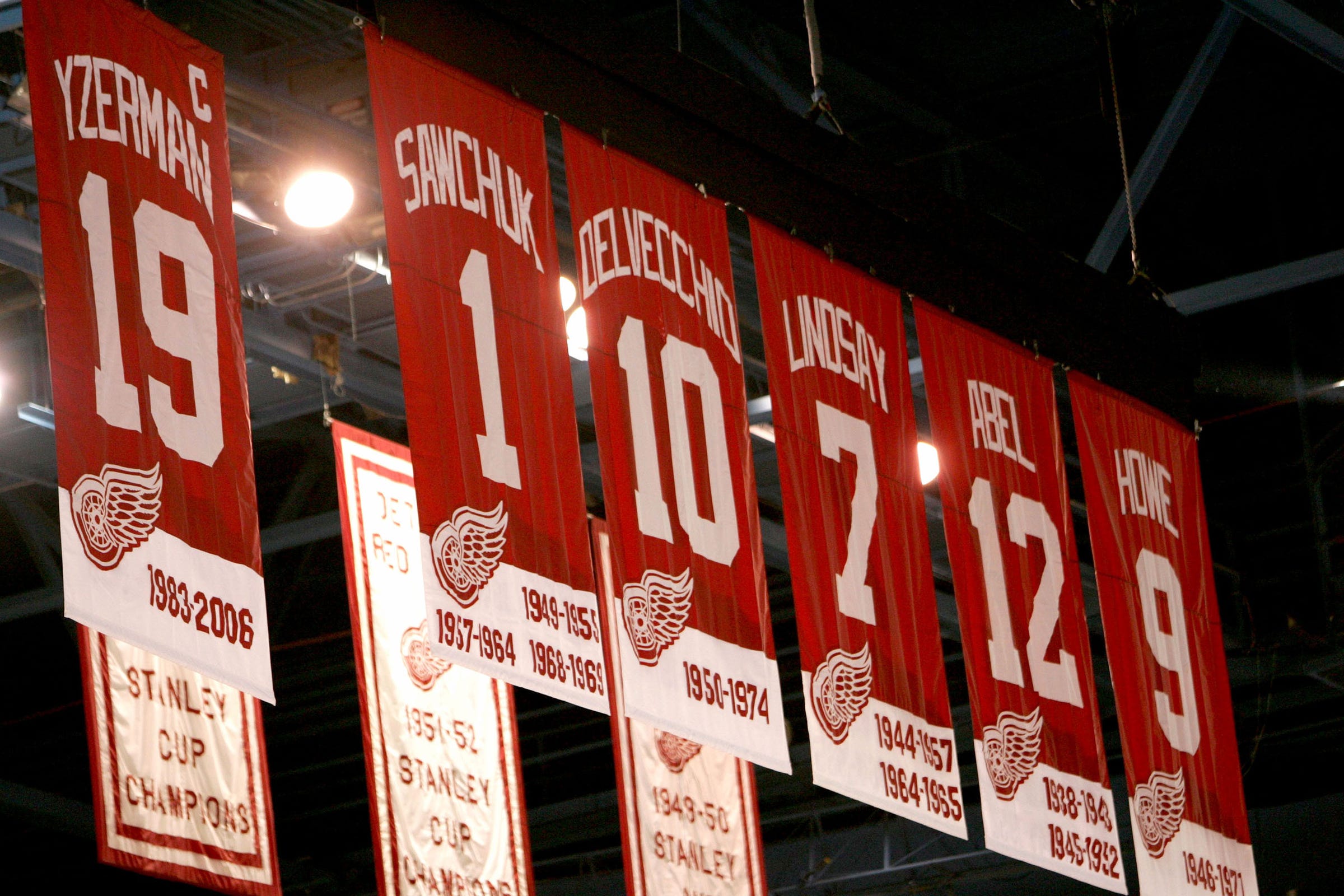 detroit red wings retired numbers