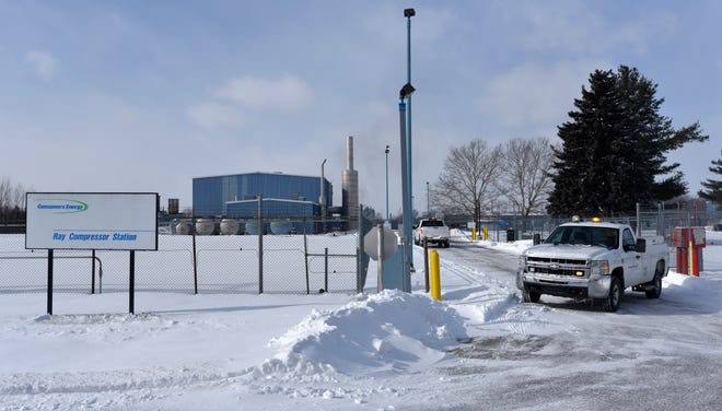 Th Consumers Energy Ray Compressor Station on Omo Rd., just north of 32 Mile  in Armada Twp., has  41.2 billion cubic feet of storage. It is the company's largest underground natural gas storage and compressor facility.