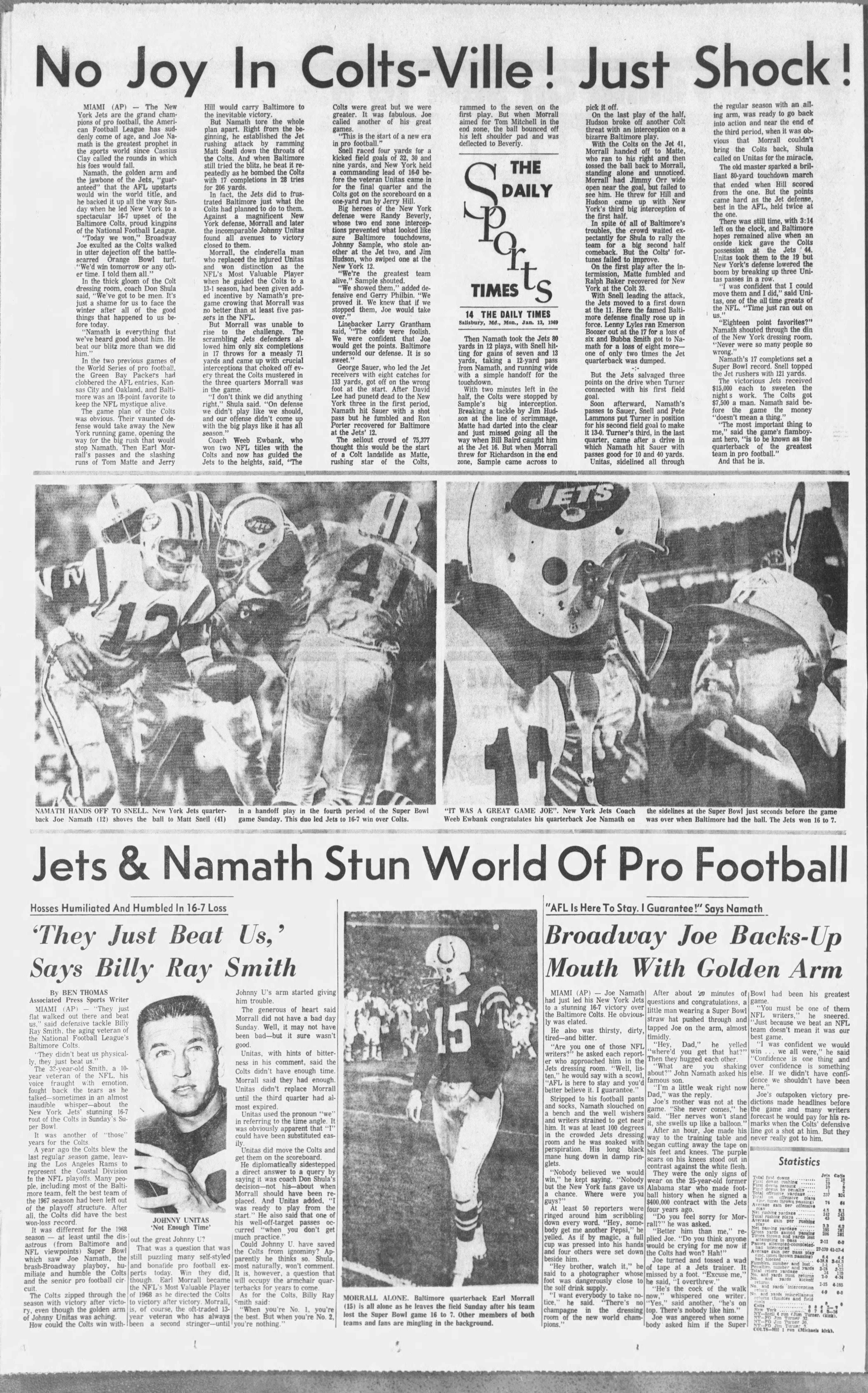 Super Bowl UMES players celebrate JetsColts game 50 years later