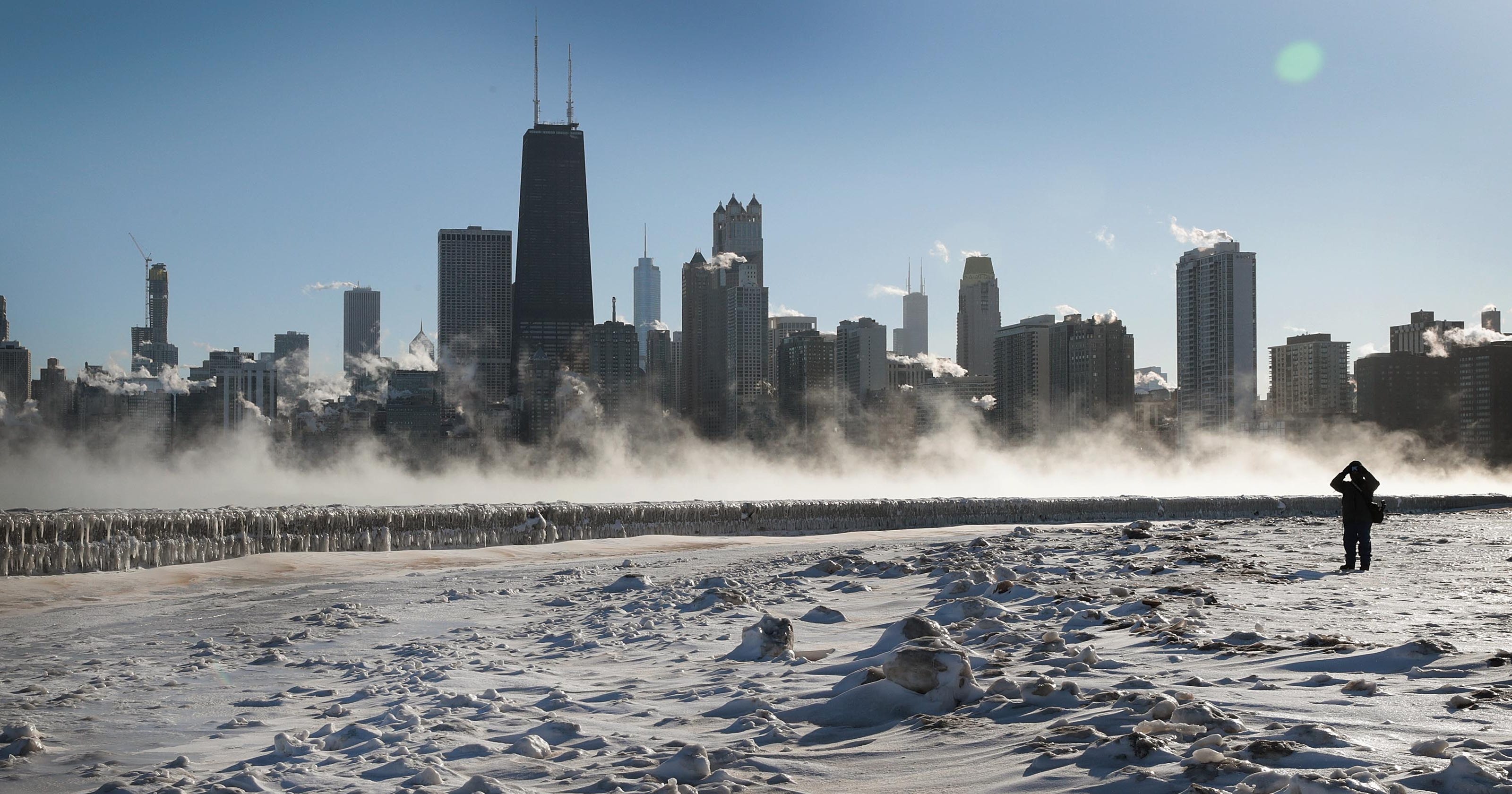 Cold winter weather in Chicago Some must brave dangerous freeze