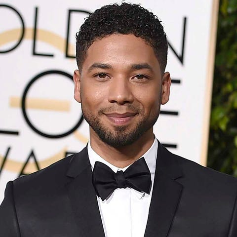 Actor and singers Jussie Smollett arrives at the...