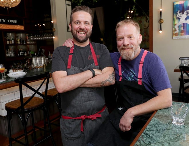 Chefs Dan Jacobs (left) and Dan Van Rite of Dandan, Fauntleroy and EsterEv restaurants are organizing a gala in March. The gala, which will have an all-star lineup of chefs from Wisconsin, Chicago and Denver, is a benefit for the Kennedy's Disease Association. Jacobs was diagnosed with the inherited neuromuscular disease in 2016.