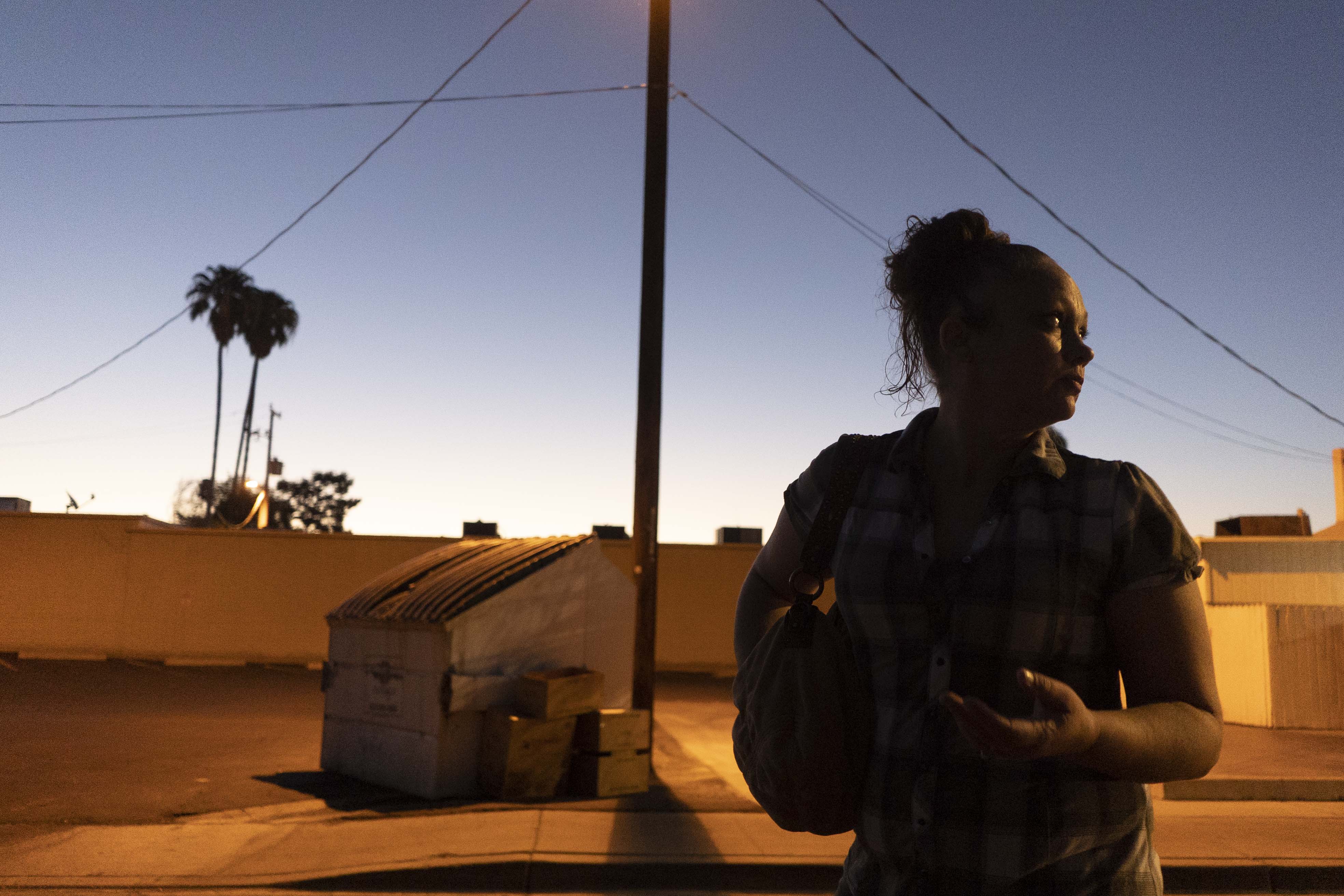 Stewart takes methadone at a Community Medical Services clinic.  She is married with two kids so finds it easy to get dosed early.