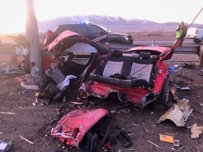A South Lake Tahoe man was killed and another remains in critical condition after a Feb. 1 accident on Highway 50 in Dayton.