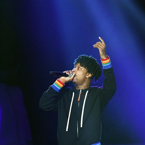 21 Savage performs onstage during Bud Light Super 