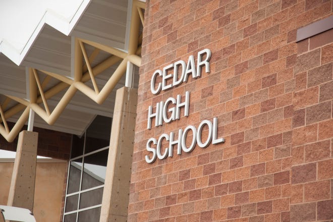 Cedar High School in Cedar City, Utah.