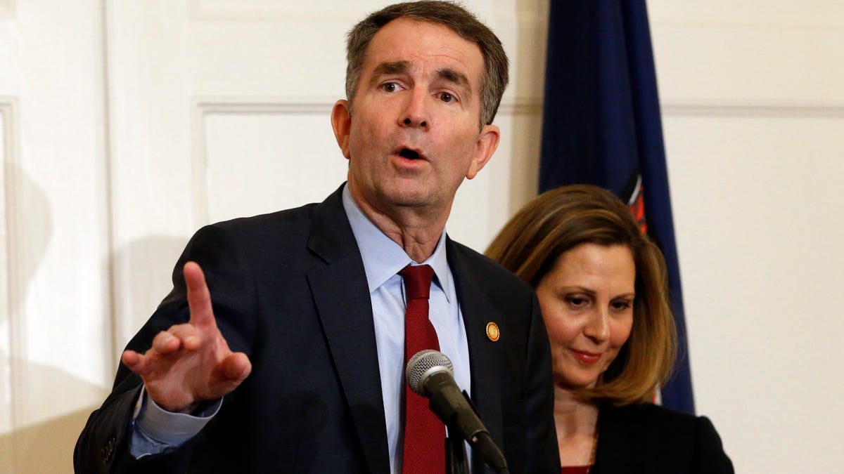 Virginia Gov. Ralph Northam and his wife, Pam, on Saturday.