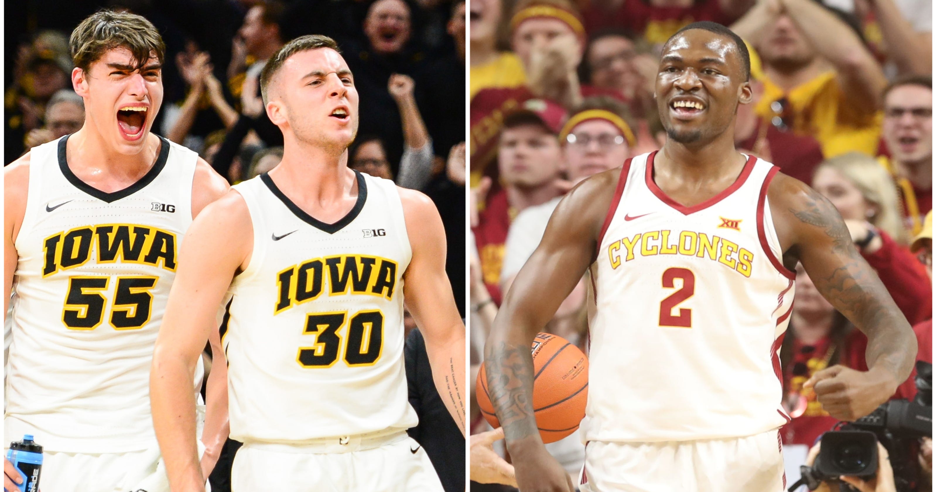 NCAA basketball rankings Iowa State, Iowa each crack top 20