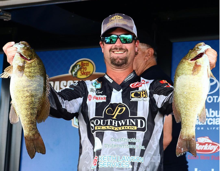 Drew Cook competes in Bassmaster Elite at St. John's River