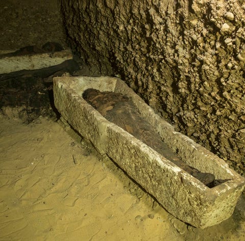 A recently discovered burial chamber in the...