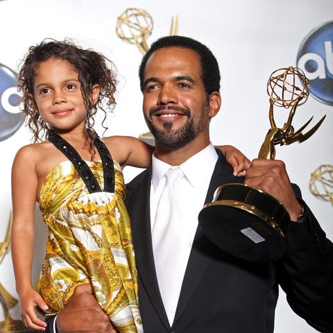 Kristoff St. John poses with the Outstanding...