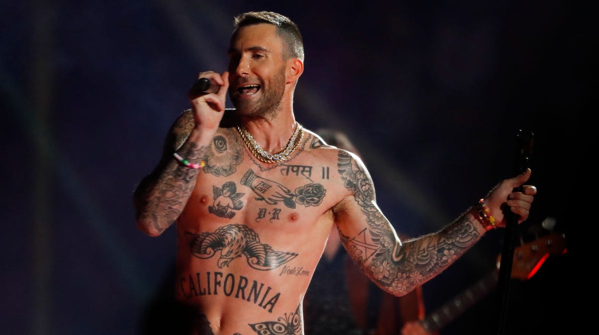 Adam Levine of Maroon 5.