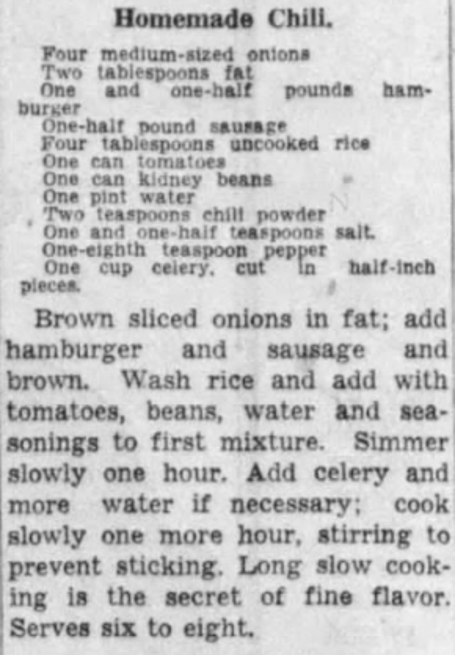 6 Chili Recipes From The Des Moines Register And Tribune Archives