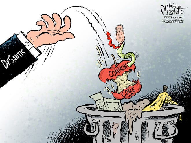 DeSantis commentary on Common Core from Andy Marlette