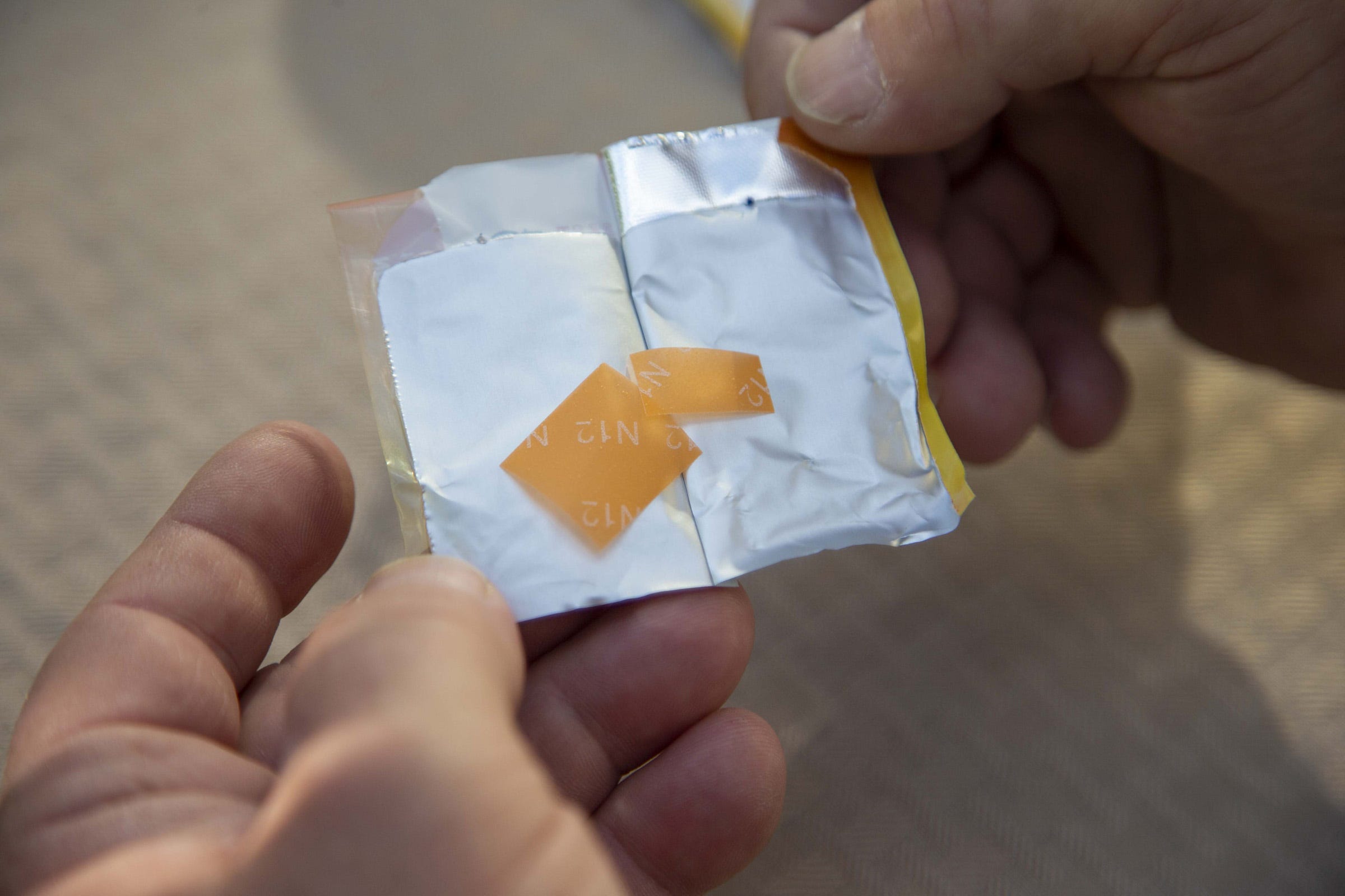 Lollice Reese, 54, takes his Suboxone before going to work.