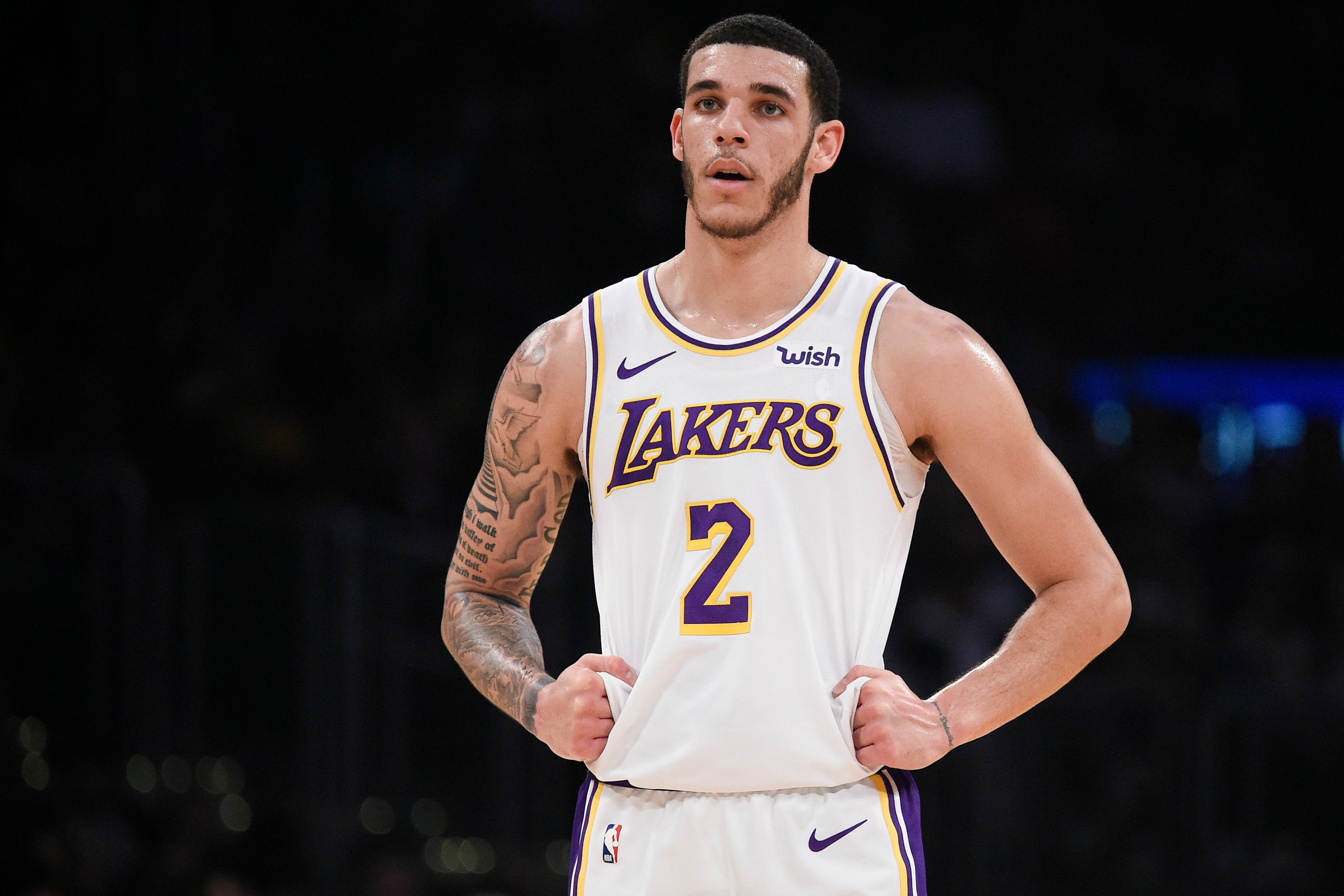 lonzo ball wish jersey